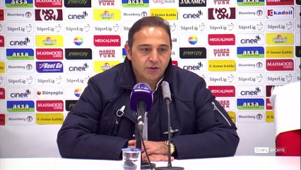 İSTANBUL - Kasımpaşa-Gençlerbirliği maçının ardından