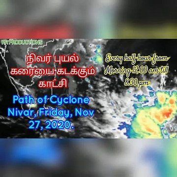 Cyclone Burevi after Cyclone Nivar -Tamilnadu | Friday, Nov 27, 2020 |Satellite Images