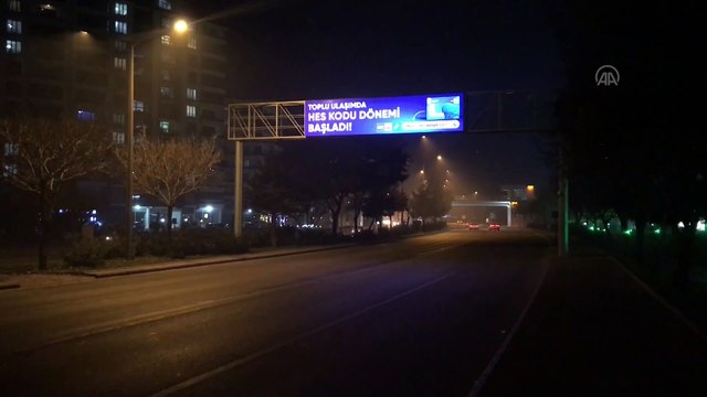 KONYA - Kısıtlamanın ardından cadde ve sokaklarda sessizlik hakim oldu