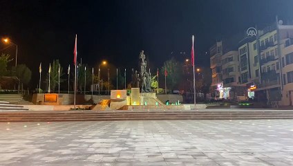 AMASYA - Kısıtlamanın ardından cadde ve sokaklarda sessizlik hakim oldu