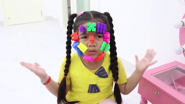 Pretend Play with a Magic Wand and Magically Changing Faces - kids funny videos