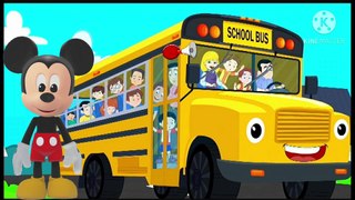 ❤Wheels on the bus go round and round❤ Nursery Rhymes and Kids Song Popular and fun baby songs