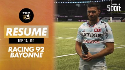 Le résumé de Racing 92 - Bayonne avec Donovan Taofifenua