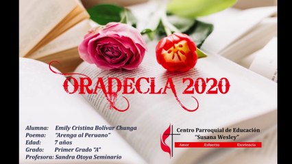 Emily Cristina Bolívar Chunga - ORADECLA 2020