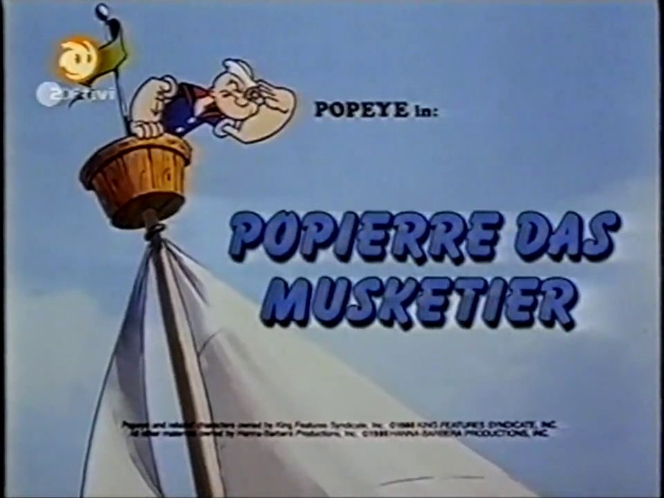 Popeye, der Seefahrer - 53. Popierre, das Musketier / Auf Schatzsuche: In einer kleinen spanischen Stadt