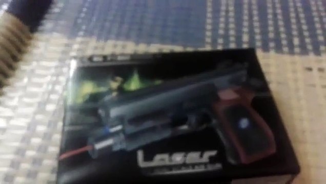 Toy gun laser scale air gun unboxing review