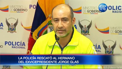 La Policía Nacional logró el rescate de Heriberto Glas