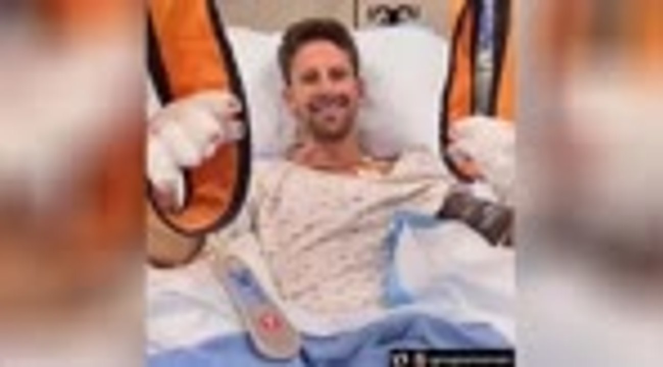 GP de Bahreïn - Grosjean : "Sans le halo, je ne pourrais pas vous parler aujourd'hui"