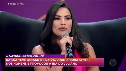 A Fazenda 12: Raissa assiste ao momento onde voou pelas camas para discutir com Carol Narizinho! Veja!