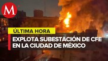 En CdMx, desalojan a unos 500 vecinos de Benito Juárez por incendio en estación de CFE en Avenida Universidad