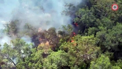 Bushfire burns through Australia's holiday destination Fraser Island