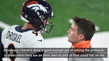 Broncos coach not happy with own QBs after coronavirus chaos