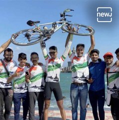 Cyclist Om Mahajan Sets New Record With Ride From Kashmir To Kanyakumari