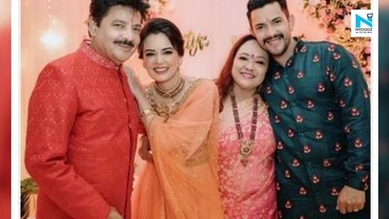 Aditya Narayan and Shweta Agarwal take part in tilak ceremony ahead of wedding