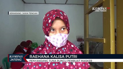 Penyandang Tuna Rungu Berkreasi Membuat Masker
