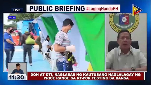 #LagingHanda | DOH at DTI, naglabas ng kautusang naglalagay ng price range sa RT-PCR testing sa bansa