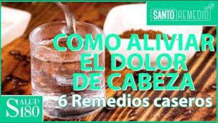 Remedios para aliviar el dolor de cabeza
