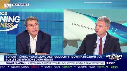Pascal de Izaguirre (Corsair) : Aérien, la compagnie française Corsair va bénéficier d'un plan de sauvetage de 297 millions d'euros impliquant l'Etat - 30/11