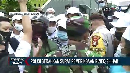 Serahkan Surat Panggilan, RIzieq Shihab Dijadwalkan Dimintai Keterangan 1 Desember 2020