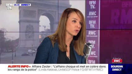 Pour la déléguée Unité SGP FO Linda Kebbab, l'extrême gauche "travaille pour faire en sorte que le métier de policier ne soit plus respecté"