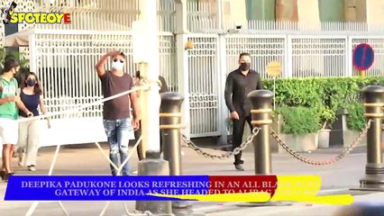 Deepika Padukone Looks Refreshing in an all Black Avatar at the Gateway of India