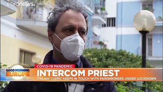 Intercom priest: Italian cleric reaching parishoners one visit at a time
