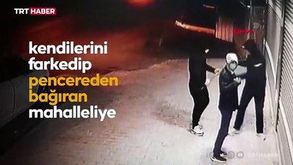 Komşular şişe, hırsız ise taş attı