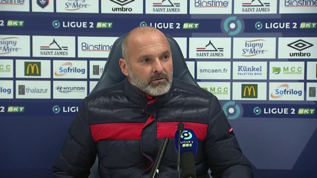 J12 Ligue 2 BKT - La réaction de P.Dupraz après SMCaen 1-1 LB Châteauroux