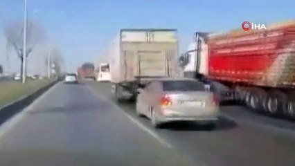 Çevre yolunda facianın eşiğinden dönüldü