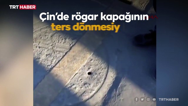 Rögar kuyusunda 3 gün mahsur kalan işçinin kurtarılma anı kamerada