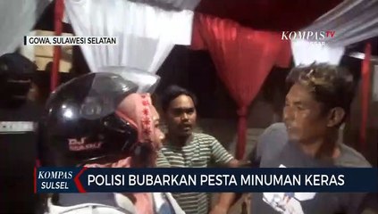 Polisi Bubarkan Pesta Minuman Keras di Gowa