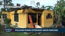 Puluhan Rumah di Serdang Bedagai Diterjang Angin Kencang