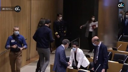Los socios proetarras de Sánchez en el acto de Ernest Lluch mientras homenajean a quienes le mataron