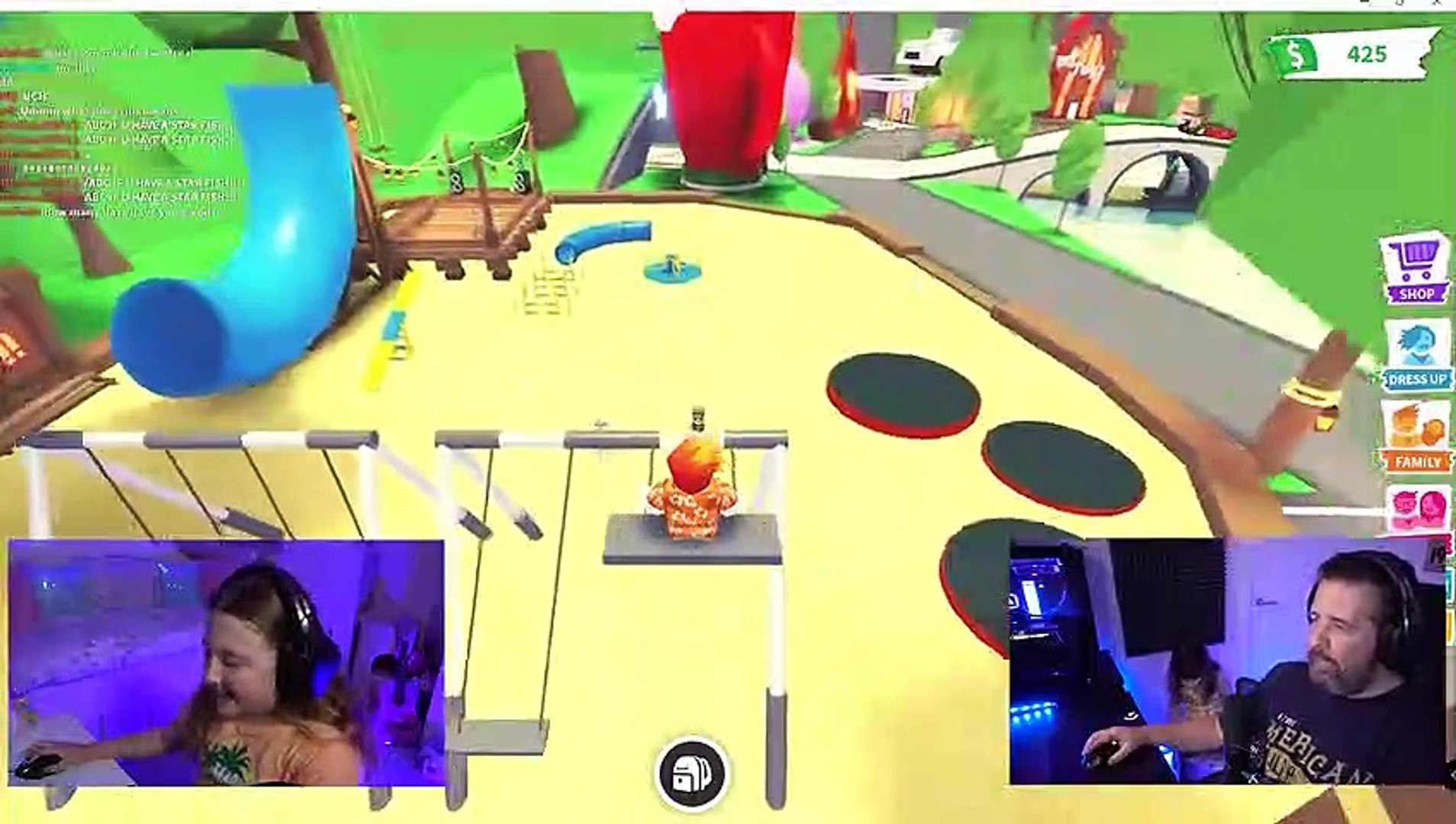 ⁣Learning to play Roblox Adopt Me with