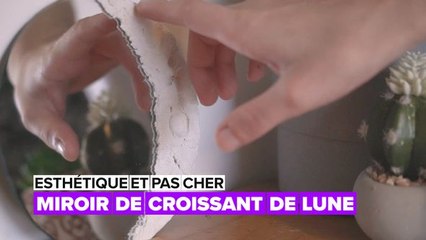 Esthétique et pas cher : miroir croissant de lune