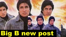 Big B shares a still from the photoshoot of a film that was never made