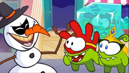 Om Nom Stories: Super-Noms - Evil Snowman - Funny cartoons for kids