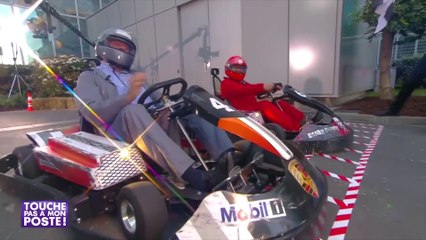 La folle course de karting entre Gérard Jugnot et Gérard Louvin dans TPMP
