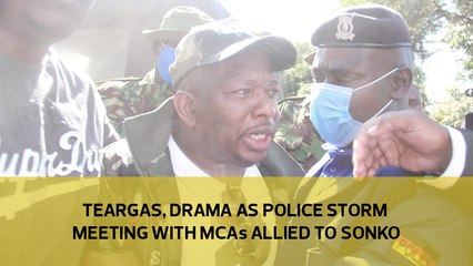 Teargas, drama as police storm meeting with MCAs allied to Sonko