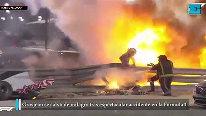 Grosjean se salvó de milagro F1