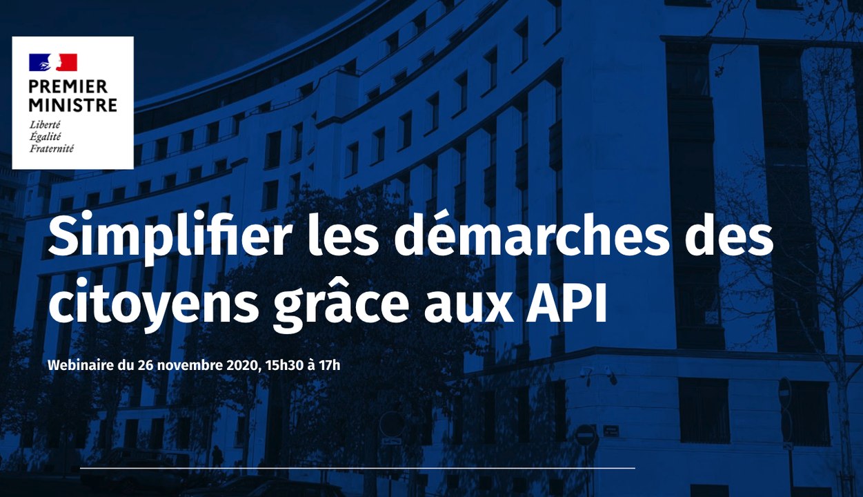Simplifier les démarches des citoyens grâce aux API