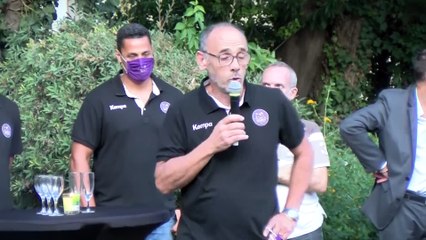 extrait du discours du coach Gilles Derot et du président Alain Felzen