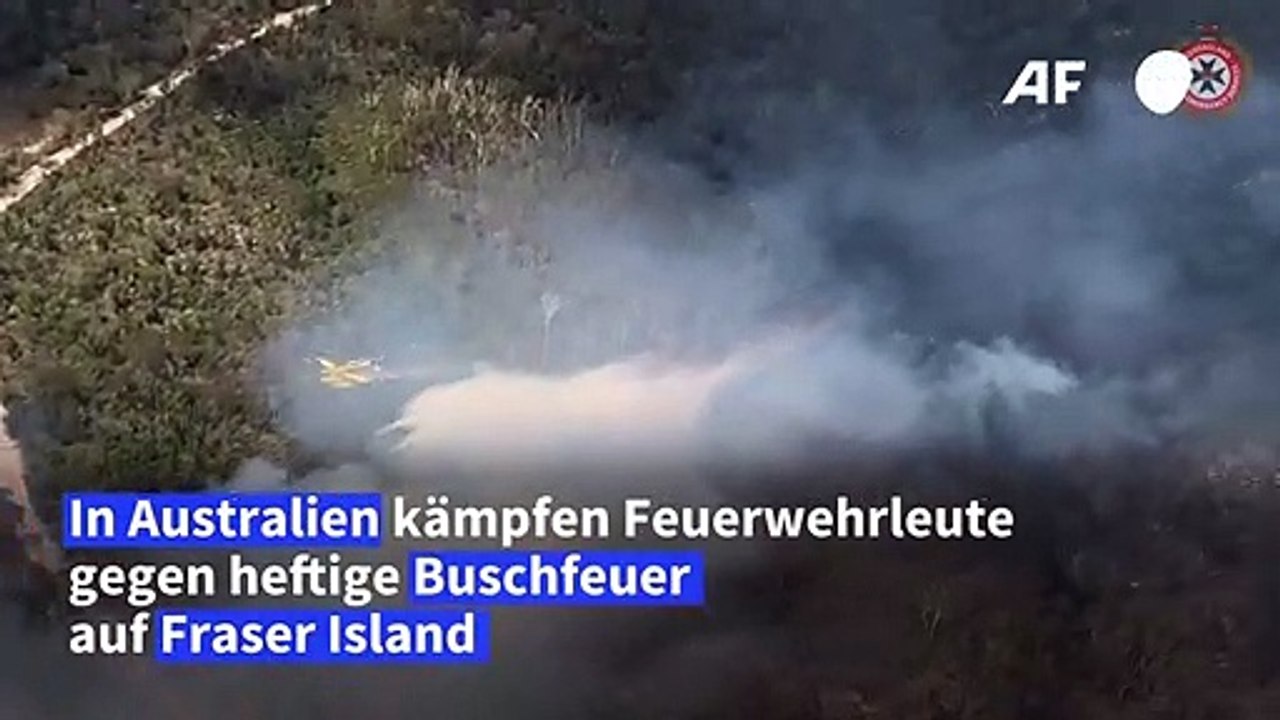 Australien: Schwere Buschfeuer auf Touristeninsel Fraser Island