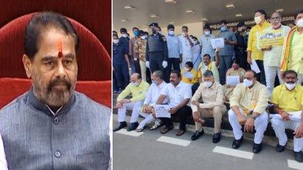 Andhra pradesh Assembly Speaker Tammineni Sitharam sends out 13 tdp mlas