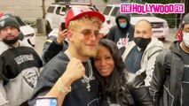 Jake Paul Greets Fans Backstage After Defeating Nate Robinson In The Triller Boxing Match