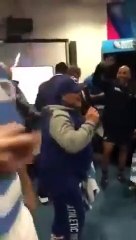 Maradona con el plantel de Los Pumas en el Mundial de 2015