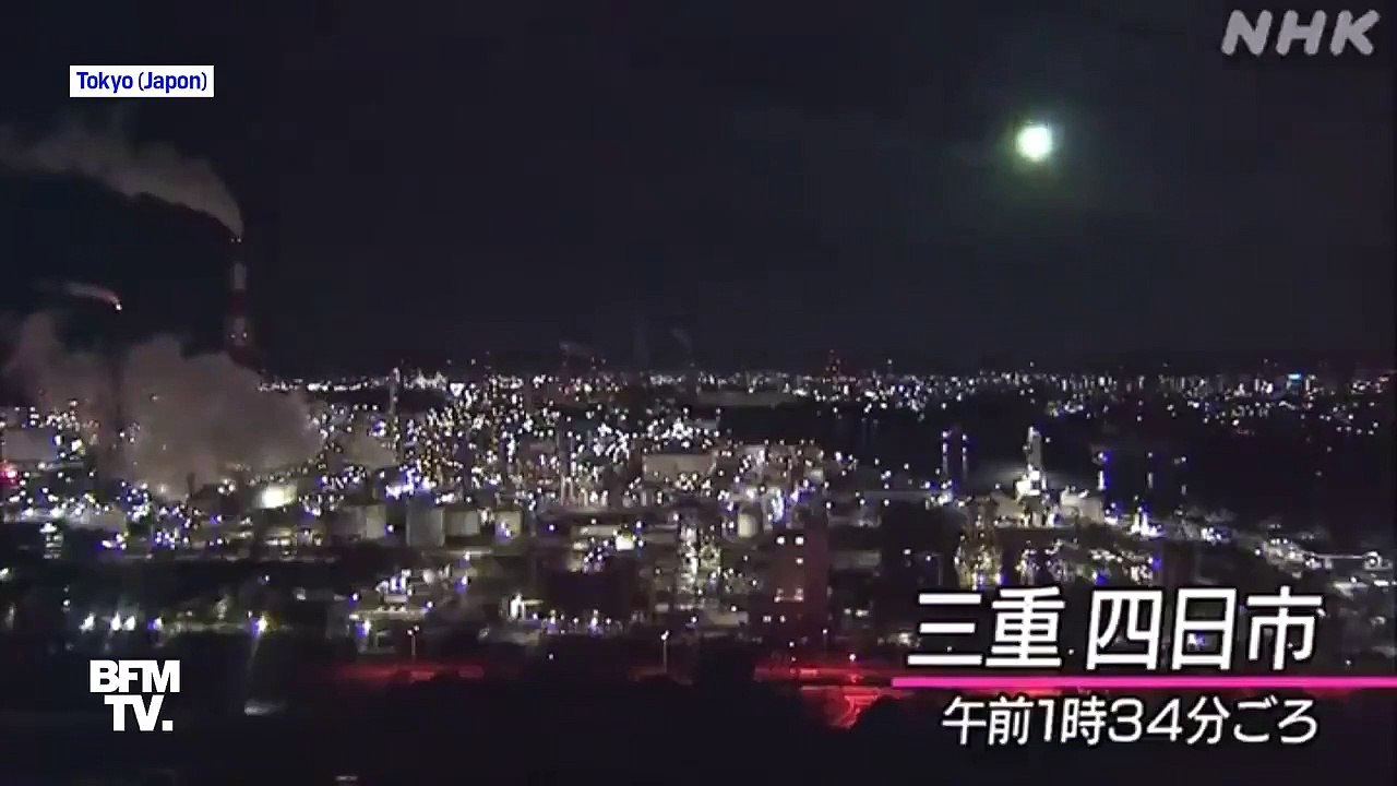 Fireball meteor over Japan !!  Une météorite au dessus du Japon !