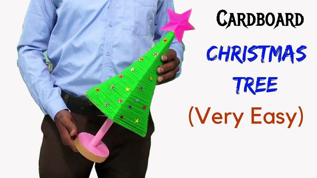 DIY Christmas Tree Using Cardboard | How to Make Christmas Tree | Cardboard Christmas Tree | Christmas Tree Ideas 2020