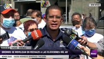Gremios manifestaron en Caracas en rechazo al evento del 6D - Caracas - VPItv