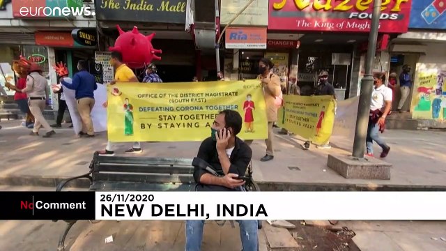 'COVID warriors' with virus-shaped hats spread awareness in India